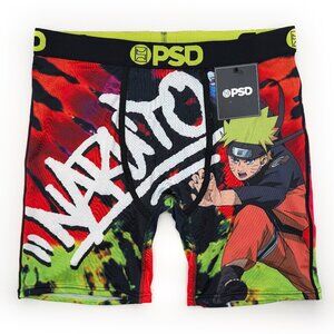PSD Naruto Shippuden Streets Boxer Briefs Mens Size Large Underwear Tie Dye Gift